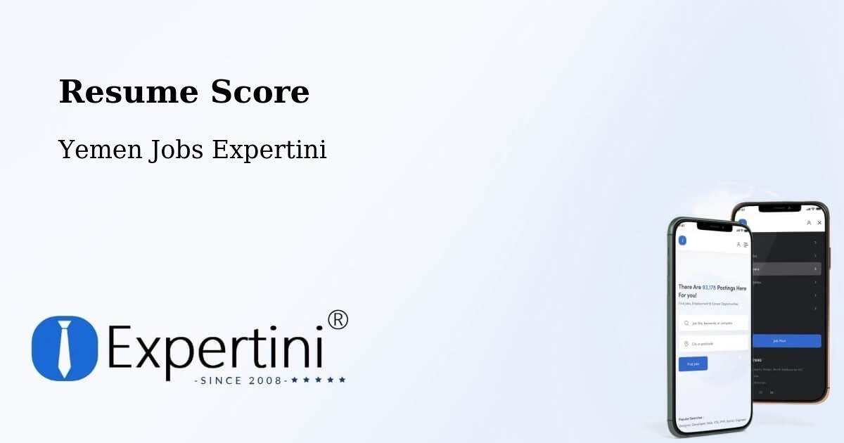 Resume Score & Job Description Match Tool – Mudiyah - Yemen Jobs Expertini
